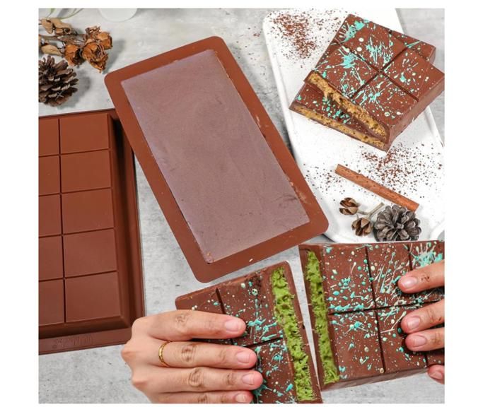 Moule a Chocolat Silicone - Barres Chocolatées (Lot de 2