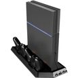 Support Vertical Avec Ventilateur Refroidisseur Dual Dock Système D'alimentation Chargeur Pour Sony Ps4 Console (Sony Playstation 4)-0