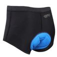 Sous-vêtements à vélo pour hommes, sous-bois 3D rembourré antidérapant respirant et adsorbant shorts de vélo noir xl-0