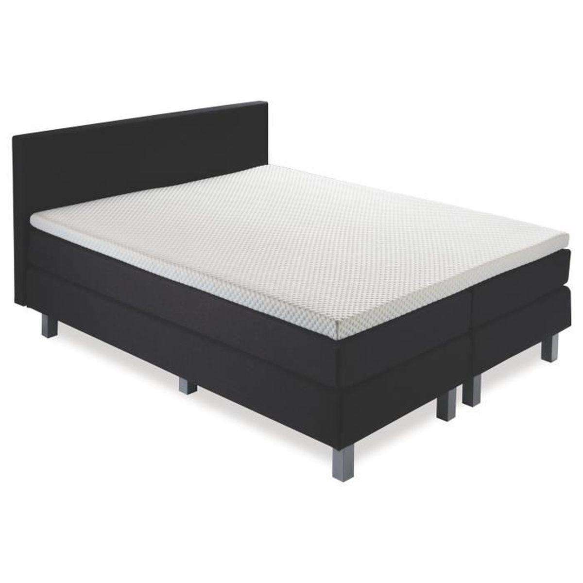 Chelsea Lit Boxspring 2 Places Alinea 160x200cm Achat Vente