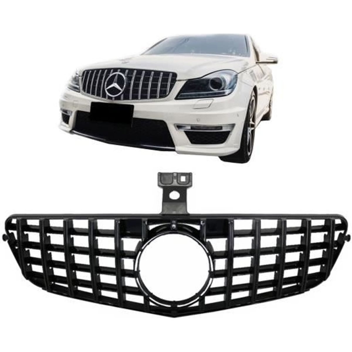 Mercedes W205 Classe C AMG 63 Grille AMG GT Noir Panamericana Grill C63 uniquement