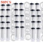 CO-PHÉNIX Tubes de seringues de 500 ml + 1.5m de longueur en PVC tube souple seringue Réutilisable de mesure en plastique pour aspiration