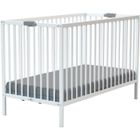 Lit bébé pliant - 60 x 120 cm - WEBABY - FLEX - Blanc