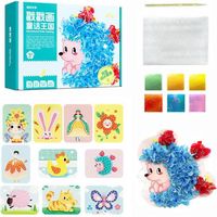 Poke Art DIY Toys, Fun Children's Hand-Made DIY Poke Painting, Hand-Painted Educational Toys, Craft Kits for Kids, Creative Puzzle