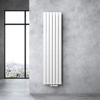 Sogood radiateur pour chauffage central 180x46cm radiateur à eau chaude panneau monocouche design vertical blanc