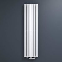 Radiateur à Eau Chaude Mural Mai & Mai FV Blanc 180x46 - Design Vertical en Acier