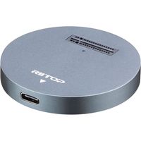 RIITOP Station d'accueil NVMe vers USB, adaptateur de lecteur SSD PCIe NVMe vers USB 3.1 C pour M.2 M-Key NVMe SSD