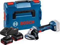 Meuleuse angulaire Bosch Professional GWS 18V-7 + 2 batteries 4,0Ah + Chargeur GAL 18V-40 + L-Boxx - 06019H9005