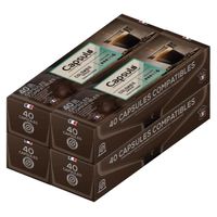 Capsulo 160 (4x40) Capsules de café COLOMBIE - Compatible avec Machine à Café Nespresso® et L'Or Barista®- Intensité 6