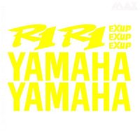 7 stickers YAMAHA R1 – JAUNE – sticker YZF R1 1000 EXUP - YAM401