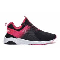 Sneakers San Puerto Sportswear pour Garçon - Noir, rose - KAPPA - Lacets - Polyester