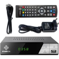 Décodeur TNT HD STAR BOX - DVB-T2 Réception de qualité, enregistrement programme, chaînes gratuites H.265