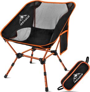 CHAISE DE CAMPING Orange Chaise Pliante Camping, Ultra Légère Chaise