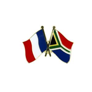 Pin's Drapeau Afrique Du Sud – Cocarde Ronde Métal Fabriqué En France
