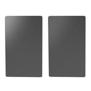 PORTEFEUILLE ATOMSTACK 2Pcs Cartes de crédit NFC en métal noir mat en acier inoxydable, emplacement pour puce 4442 avec 3 bande magnétique
