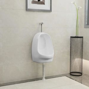 WC - TOILETTES Urinoir suspendu - ATYHAO - Céramique Blanc - Sans bride - 3/6 L - 40 cm - Simple - Sur pied - A suspendre