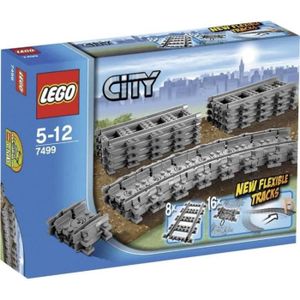 ASSEMBLAGE CONSTRUCTION Jeu de construction LEGO City - Rails flexibles - 7499