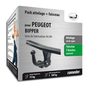 ATTELAGE Attelage pour Peugeot BIPPER - 02/08-12/99 - col d