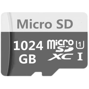 Carte Micro SD 256 Go 1024go-a 1024 Go Carte mémoire Flash TF de Classe 10 Carte Micro SDXC SDHC avec Adaptateur 512 Go