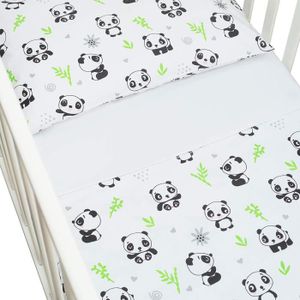 motif 13 3 pi/èces Chambre Parure de lit avec pare-chocs pour lit b/éb/é 120x60 cm