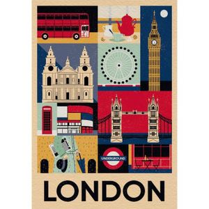PUZZLE Puzzle 1000 pièces Compact : Style in the City - Londres