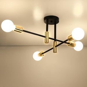 Plafonnier plafonnier spot lampe de salon lampe de salle à manger, 4 spots d'ampoule mobiles, verre chromé nickel mat, LED 4x 3W 4x 300Lm blanc chaud, LxH 80x15cm