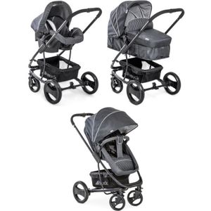 POUSSETTE  HAUCK Poussette combinée Trio Pack Pacific - Charcoal