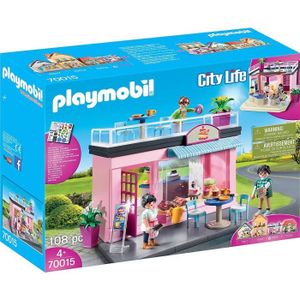 UNIVERS MINIATURE PLAYMOBIL - City Life La Ville - Salon de thé - 3 