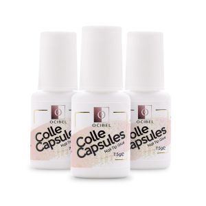 COLLE POUR FAUX ONGLES 3 Colles Extra Forte capsules pour faux ongles ave
