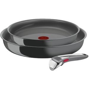 Poêle en inox 18/10 manche amovible