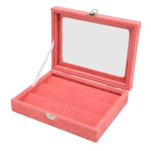 Boîte à Bijoux Ou Vitrine Miniature En Verre Avec Miroir - Motif Floral Scottish - Occasion