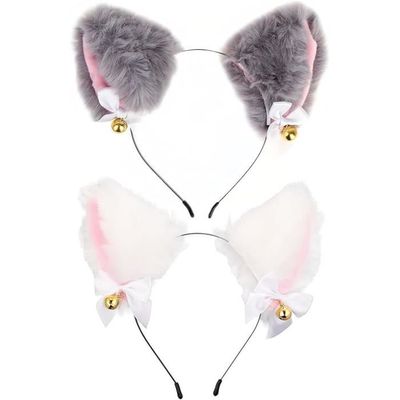 4 Serre-têtes Oreilles De Chat Noirs - Pour Femmes Et Filles - Cosplay, Halloween, Fêtes - Confortable Et Élastique