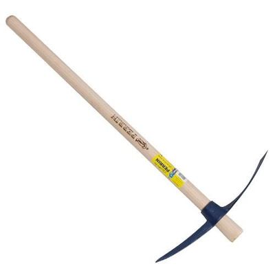 Pioche De Cantonnier Leborgne 2 Kg – Douille Ronde – Manche Tri-Matière Novamax – Acier Forgé Trempé – Fabriqué En France