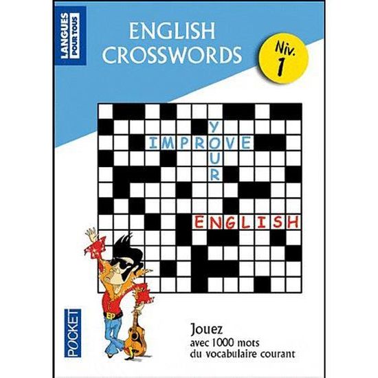 Mots croisés en anglais Niveau 1 - Cdiscount Librairie