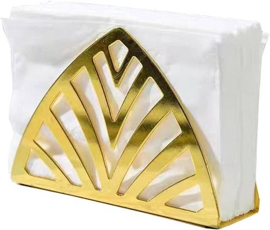 Argent Porte-Serviettes De Table en Acier Inoxydable, 20 x 15 x 3,6 cm, pour les Fêtes à la Maison | Leroy Merlin