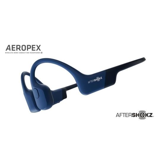 Aeropex bleu eclipse - Casque à Conduction Osseuse sans Fil avec Bluetooth