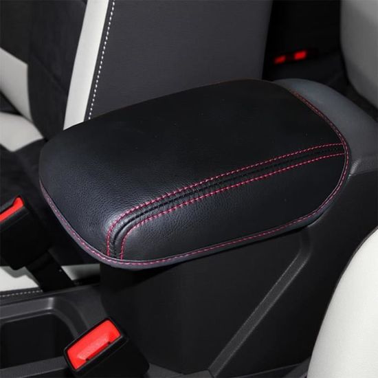 Generic Housse de console centrale de voiture améliorée, housse d'accoudoir de voiture en cuir avec 2 sacs de rangement et boîte à mouchoirs, coussin d' accoudoir de voiture universel à prix pas cher