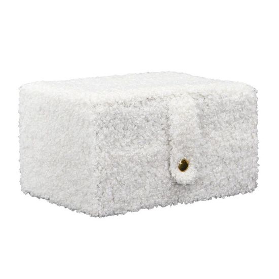 HOME DECO FACTORY, HD0058, Coffre Pliable Bouclette Blanc M4, Natural Crush, Mobilier, Pouf et Coussin de Sol, 38x38x38 cm, Hauteur Assise 38 cm HOME DECO FACTORY, HD0058, Coffre Pliable Bouclette Blanc M4, Natural Crush, Mobilier, Pouf et Coussin de Sol, 38x38x38 cm, Hauteur Assise 38 cm
