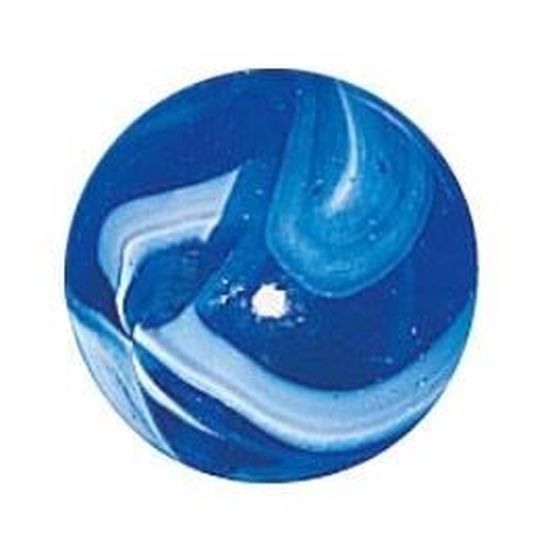 MesBilles - 2 Baleines Billes Bleu de Chine - Bille en Verre 43 mm par MesBilles
