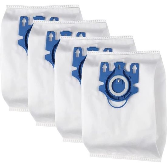 Sacs d'aspirateur Miele Hoover, capacité 3D Efficiency, sacs GN, compatibles avec Miele Classic C1, Complete C2 et C3, S400, S600, S800, S2, S5, S8 - Lot de 4 Sacs d'aspirateur Miele Hoover, capacité 3D Efficiency, sacs GN, compatibles avec Miele Classic C1, Complete C2 et C3, S400, S600, S800, S2, S5, S8 - Lot de 4