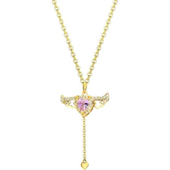 Collier Ailes D'ange En Argent 925 Et Zirconium CZ - Modèle CO21 - Neuf Avec étiquettes