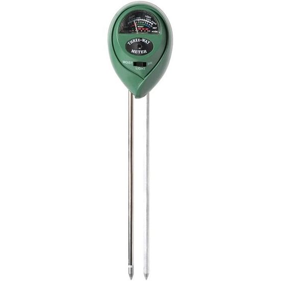 Testeur De Sol 3 En 1 - Mesure PH, Humidité, Température - Pour Plantes, Jardin, Balcon - Écran LCD, Facile à Utiliser