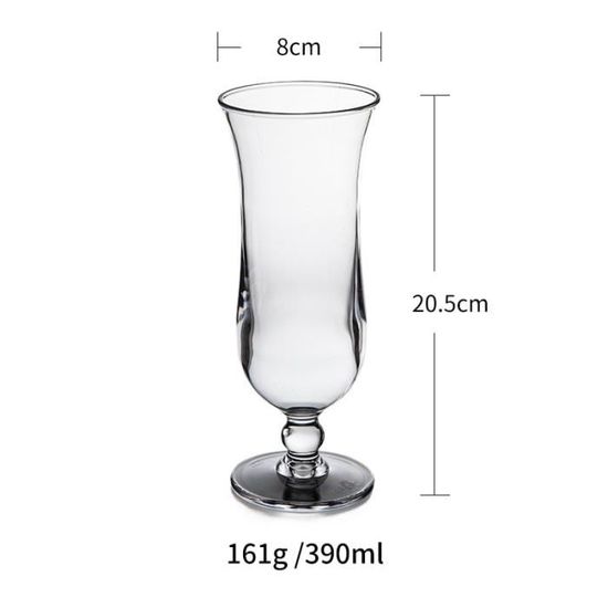 Verre à eau,Ensemble de verres à boire en acrylique réutilisables,gobelets incassables,gobelets en plastique - Type Goblet