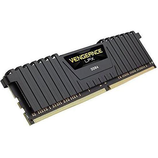 CORSAIR Mémoire PC DDR4 - Vengeance LPX 4 Go (1 x 4 Go) - 2400 MHz - CAS 14 (CMK4GX4M1A2400C14)