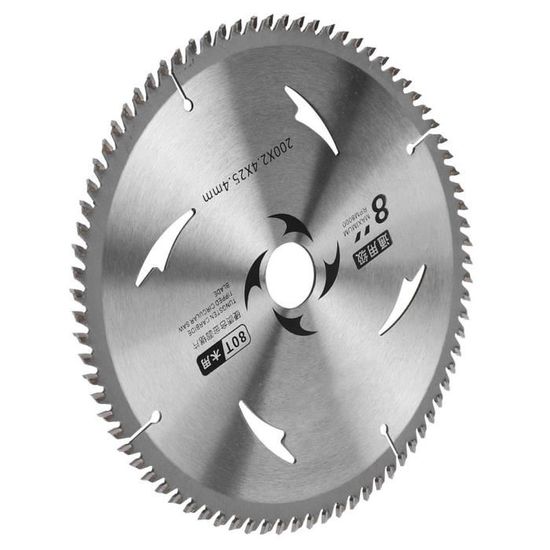 Lame De Scie Circulaire, Lame En Alliage Dur De 165 Mm En Argent TCT Carbure 60 Mm, Lame En