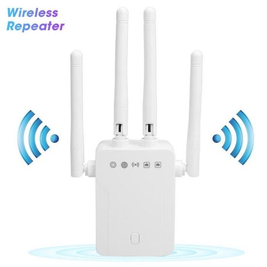 Répéteur WiFi 2,4 GHz 300 Mbps - Amplificateur De Signal Avec Port Ethernet - Couvre Jusqu'à 5000 Pi² - Mode Répéteur/Point D'Accès