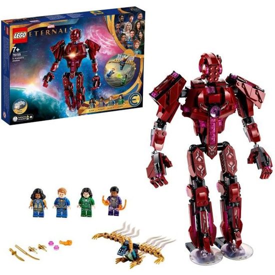 LEGO® 76155 Marvel Les Éternels Dans l’Ombre d’Arishem, Kit de Construction Super-Héros pour Enfants dès 7 ans