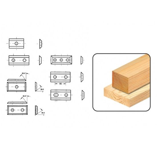 Leman - Lot De 10 Plaquettes Réversibles Au Carbure 9,6x12x1,5mm 2 Coupes -35°