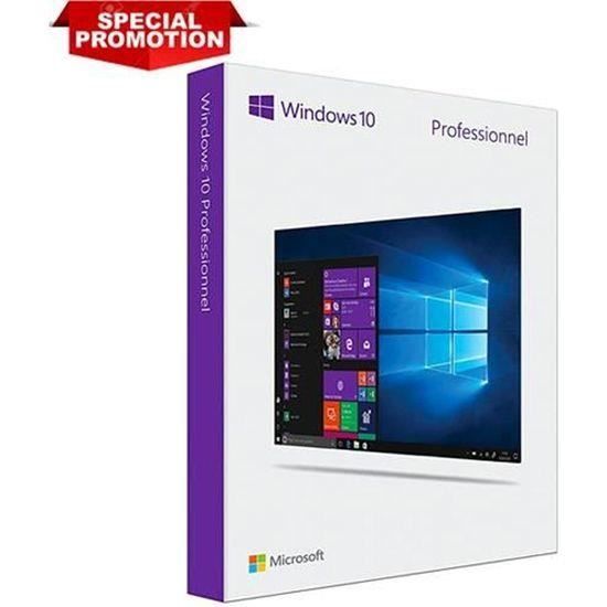 Windows 10 Professionnel DVD 64 bits - Cdiscount Informatique
