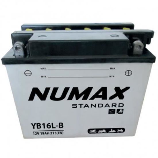 Batterie moto Numax Standard avec pack acide YB10L-A2 12V 11Ah 120A Numax